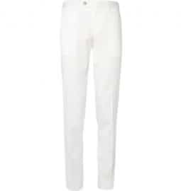 Canali Regular Fit Lightweight Stretch Cotton-blend Trousers