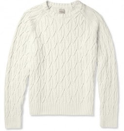 Hardy Amies Cable Knit Cotton Sweater
