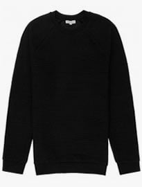 Reiss Troy Patterned Sweatshirt Black