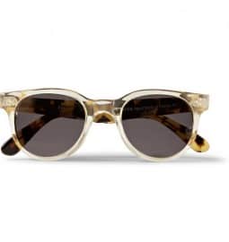 Illesteva Franklin Round-frame Acetate Sunglasses