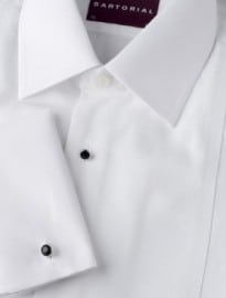 2in Longer Sartorial Pure Cotton Marcella Stud Dinner Shirt