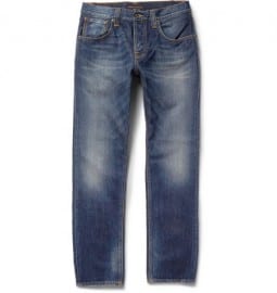 Nudie Jeans Steady Eddie Regular-fit Washed-denim Jeans