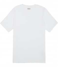 Reiss Dayton Short Sleeve Basic V-neck Tshirt White