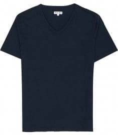 Reiss Dayton Basic V-neck T-shirt Navy