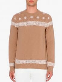Faconnable Braided Fair Isle-patterned Wool Jumper