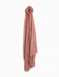 He By Mango Geometric Print Scarf