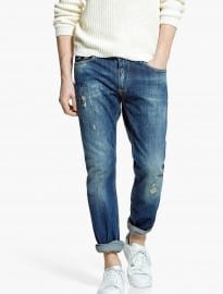 He By Mango Skinny Vintage Wash Jude Jeans