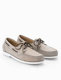 He By Mango Leather Boat Shoes