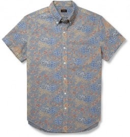 J.crew Printed Chambray Shirt