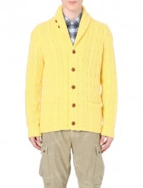 Ralph Lauren Shawl-lapel Cable-knit Cardigan