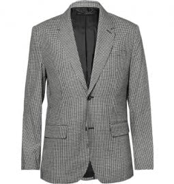Marc By Marc Jacobs Check Silk And Wool-blend Suit Jacket