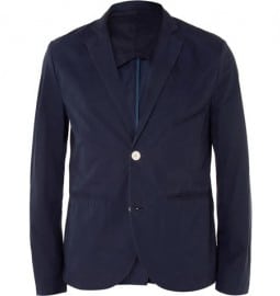 Folk Navy Slim-fit Cotton Suit Jacket