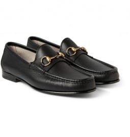 Gucci Horsebit Full-grain Leather Loafers