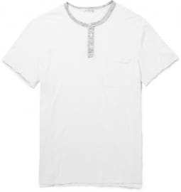 James Perse Slub-cotton Henley T-shirt