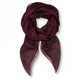 Alexander Mcqueen Chiffon Skull Scarf