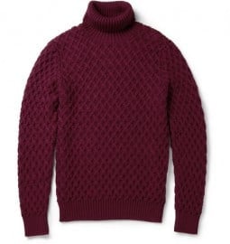 Etro Cable-knit Rollneck Wool Sweater
