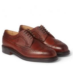 Grenson Stanley Brogues In Tan