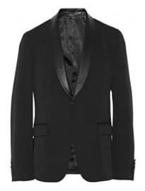 Gucci Black Slim-fit Leather-trimmed Wool-blend Suit