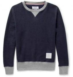 Thom Browne Panelled Cotton-jersey Sweatshirt