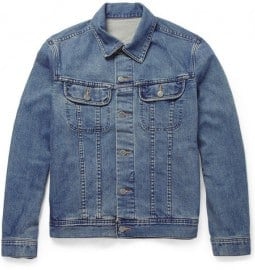 A.p.c. Regular-fit Washed-denim Jacket