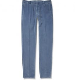 Boglioli Cotton And Cashmere-blend Corduroy Trousers