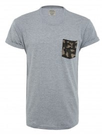 Burton Grey Camo Printed Pocket T-shirt