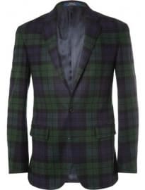 Polo Ralph Lauren Tartan Wool And Cashmere-blend Blazer