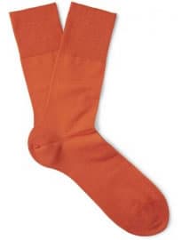 Falke Airport Wool And Cotton-blend Socks