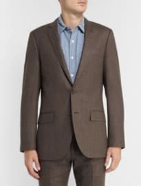 J.crew Brown Ludlow Slim-fit Wool Suit Jacket