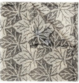 Marwood Leaf-print Cotton-lace Pocket Square