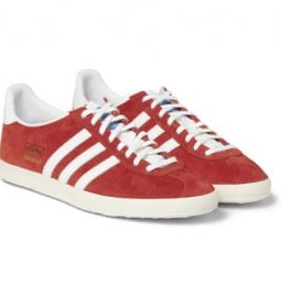 Adidas Originals Gazelle Og Suede And Leather Sneakers
