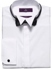 White Winged Collar Dress Shirt