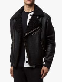 Mcq Alexander Mcqueen Shearling Biker Jacket