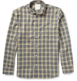 Billy Reid John T Checked Flannel Shirt