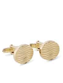 Lanvin Engraved Gold-plated Cufflinks