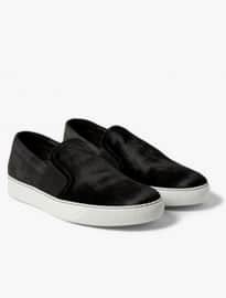 Lanvin Calf Hair And Suede Slip-on Sneakers