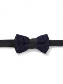 Lanvin Knitted Silk Bow Tie