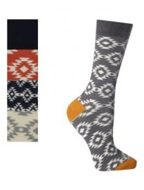 5 Pack Aztec Print Socks