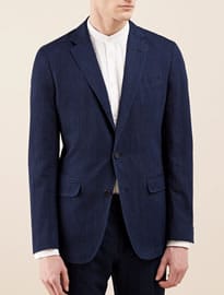 Jigsaw Bloomsbury Italian Indigo Cotton Linen Suit