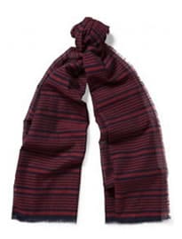 Mp Di Massimo Piombo Striped Cotton Scarf