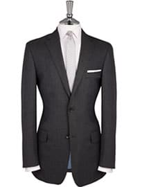 T.m.lewin Dalton Charcoal Sharkskin 2-button Regular Fit Suit