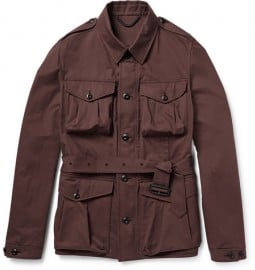 Burberry Prorsum Cotton-blend Twill Field Jacket