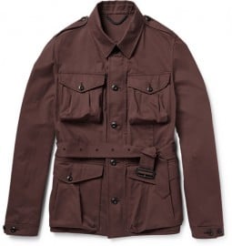Burberry Prorsum Cotton-blend Twill Field Jacket