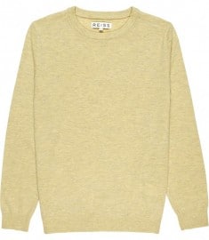 Reiss Orion Woolly Merino Crew Neck Sweater Yellow