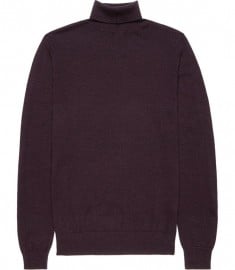 Reiss Moon Extra Fine Merino Roll Neck Bordeaux