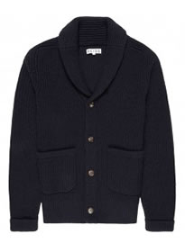Reiss Drive Button Through Cardi Navy
