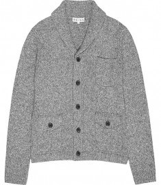 Reiss Amo Salt & Pepper Cardi With Pockets Grey