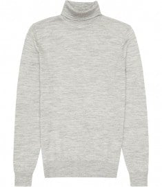 Reiss Crow Roll Neck Merino Jumper Grey