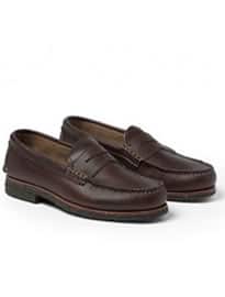 Quoddy Crepe-sole Leather Penny Loafers