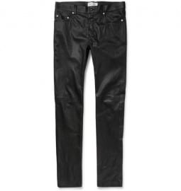 Saint Laurent Slim-fit Leather Trousers